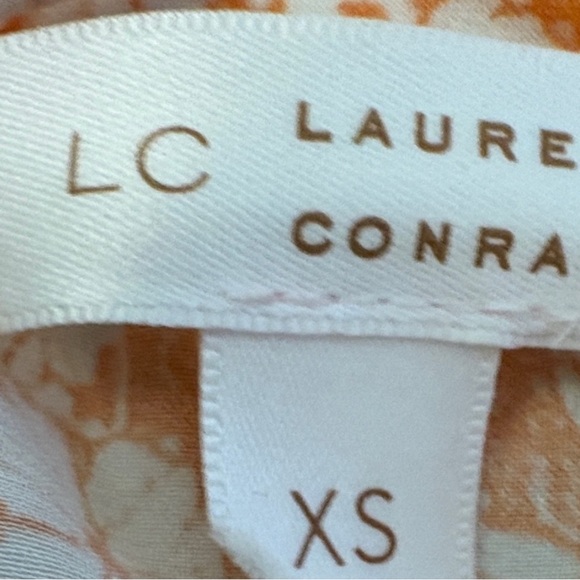 LC Lauren Conrad Peach Floral Blouse - Picture 4 of 4